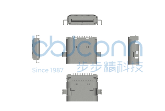 UC.01.32-1H-0002--TYPE-C 24P 母座 四腳插 沉板0.80 L=7.90 CH=0.78 雙排SMT